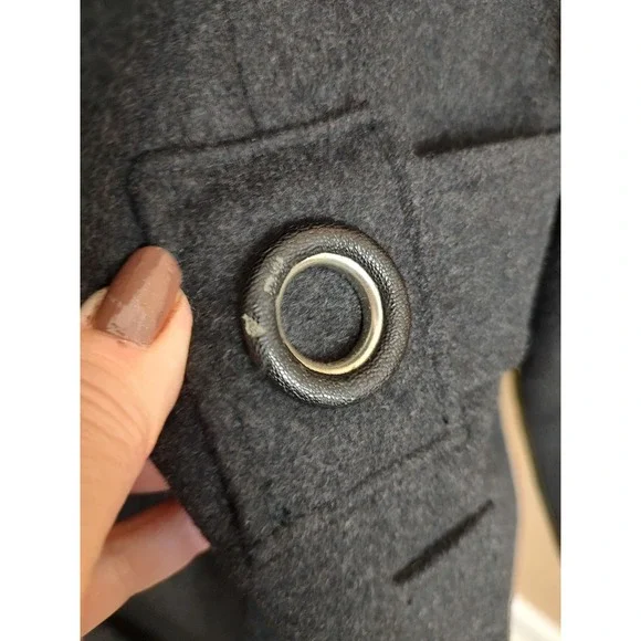 Centigrade Women's Gray Wool Blend Button Front Coat Size 2X Outerwear - Picture 6 of 10